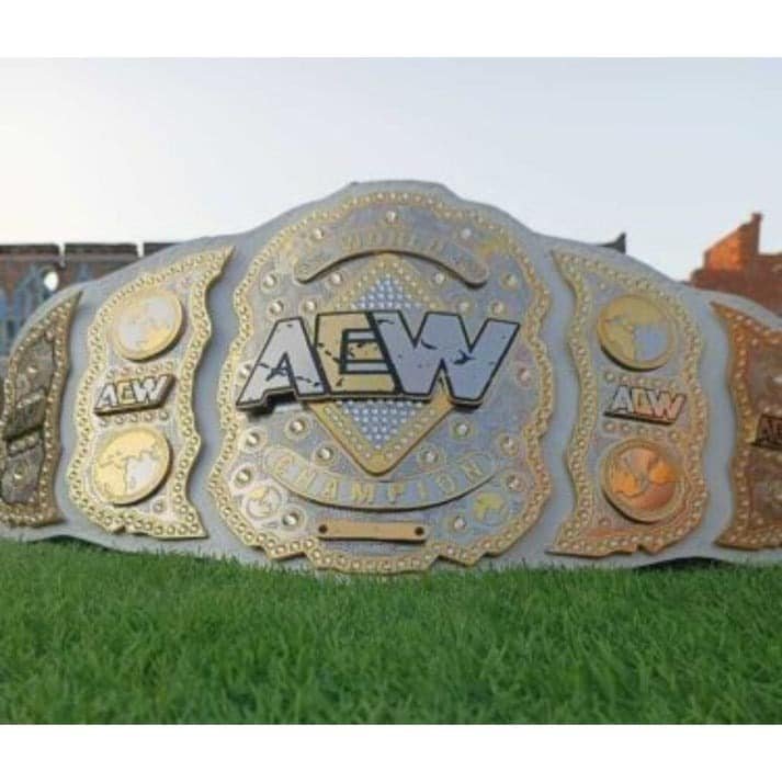 Elevate your collection with the AEW World Wrestling Championship Replica Title Belt