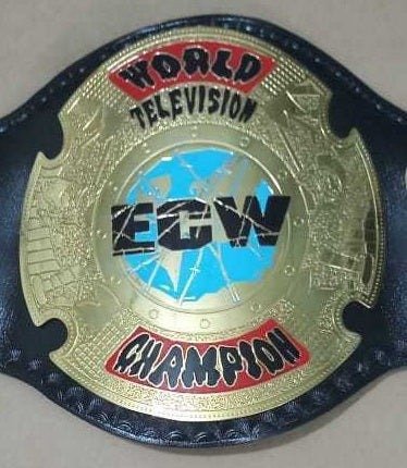 Become a true wrestling fan with the new ECW World Television Championship leather belt replica. Celebrate in style with WWE belts