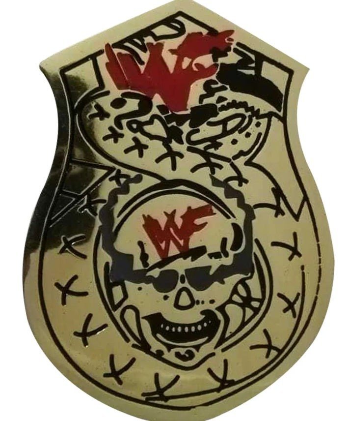WWF Stone Cold Wrestling Championship 4mm Smoking Skull Belt